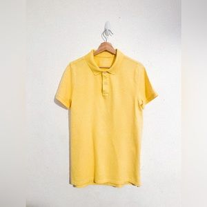 Sonoma Yellow Golfing Weekend Polo Men's Size Small Country Club Casual Dress